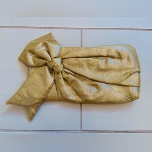 Nine West GOLD BOW clutch